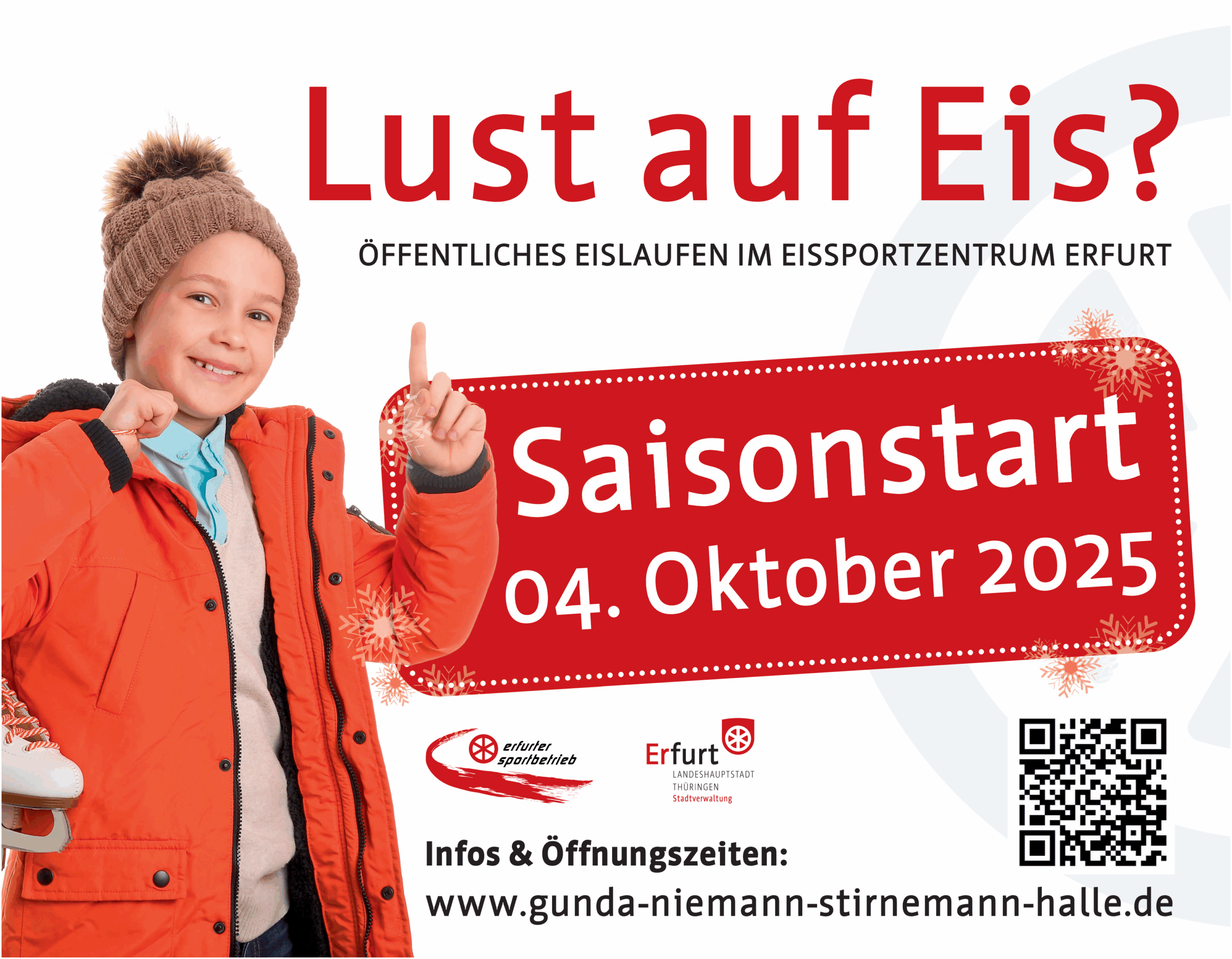 Start Eislaufzeit Öffentliches Eislaufen 2025/2026